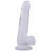 Clear dildo 19.5 cm